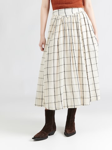 Jupe 'TSSALLY' TOPSHOP en blanc : devant