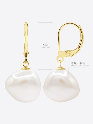 Boucles d'oreilles 'Rive Droite' Ateliers Saint Germain en jaune