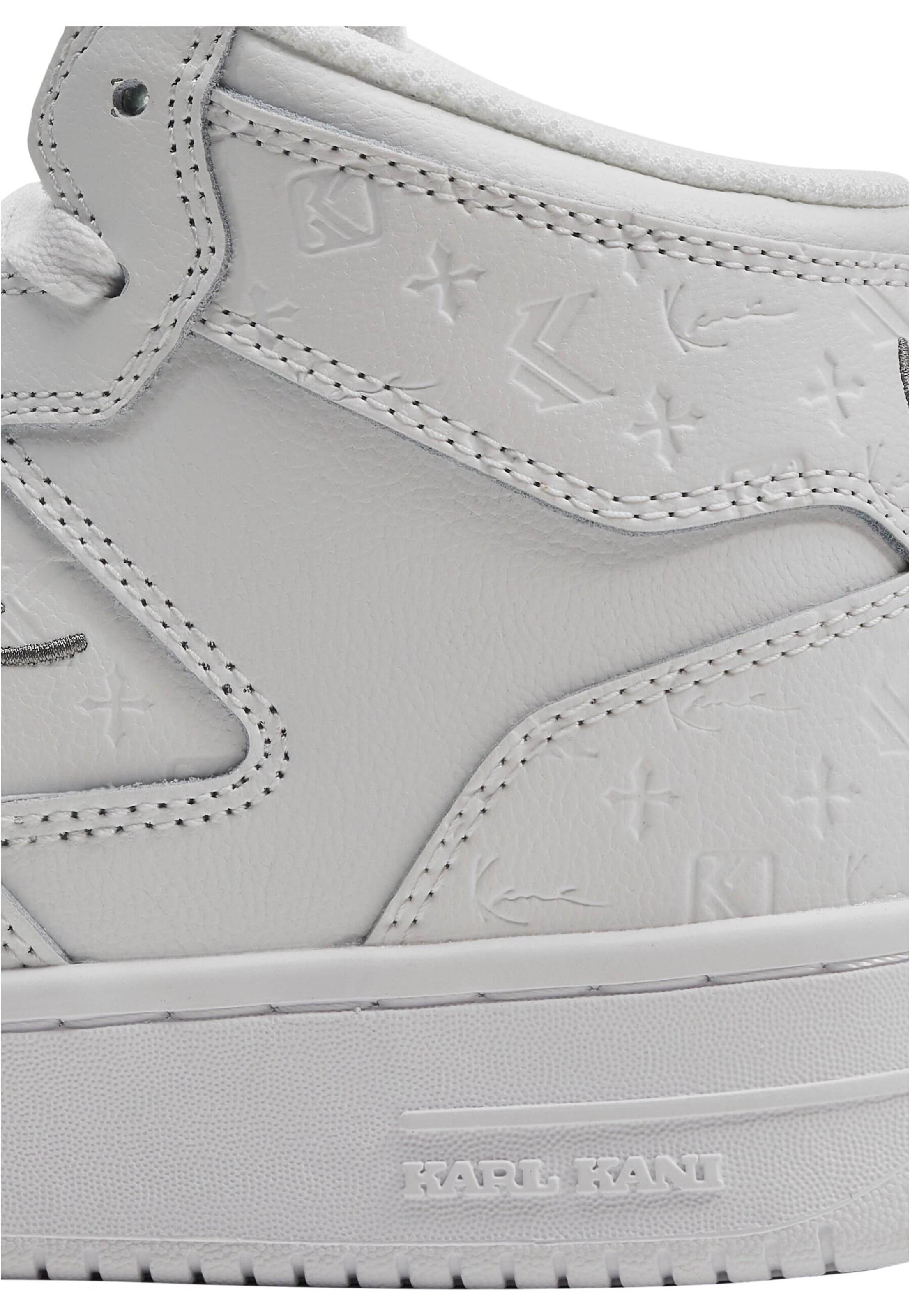 Sneaker alta di Karl Kani in bianco