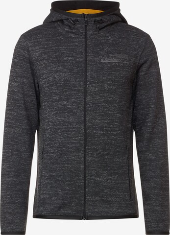 Street One MEN Fleece Jacket in Grey: front