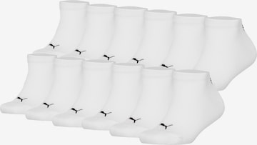PUMA Socks in White: front