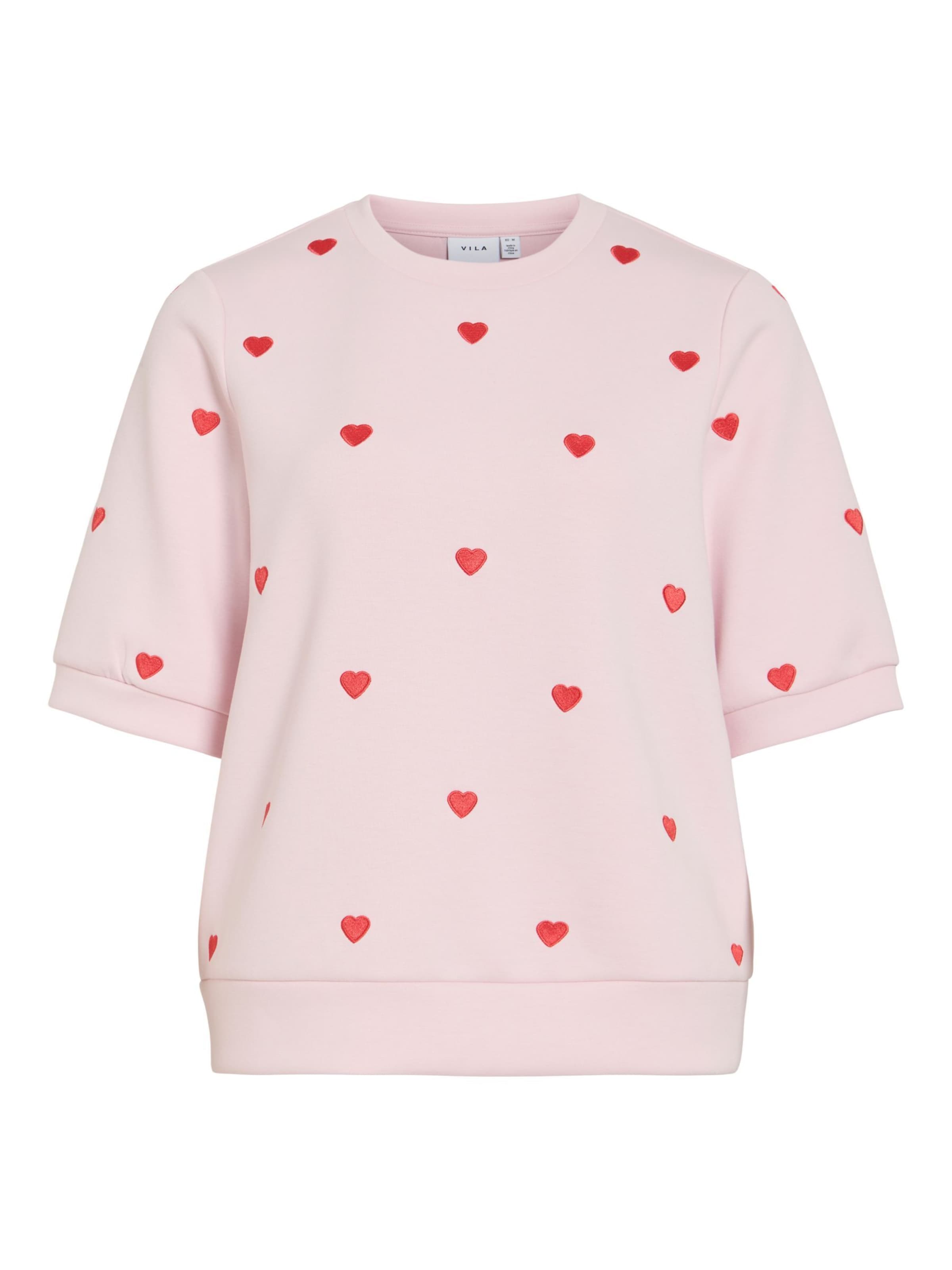 Sweat-shirt 'VISif' VILA en rose : devant