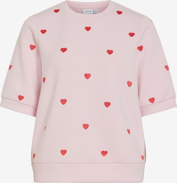 Sweat-shirt 'VISif' VILA en rose : devant