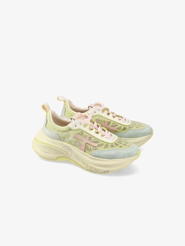 Scarpa stringata di Premiata in verde