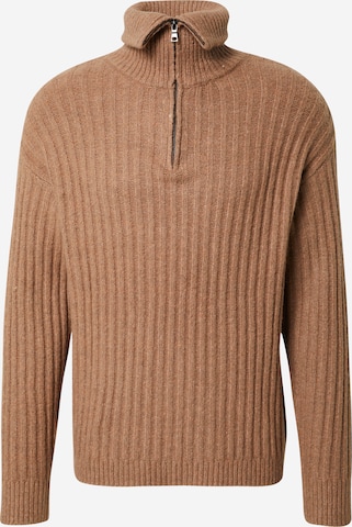 DAN FOX APPAREL Regular fit Sweater 'Eren' in Beige: front
