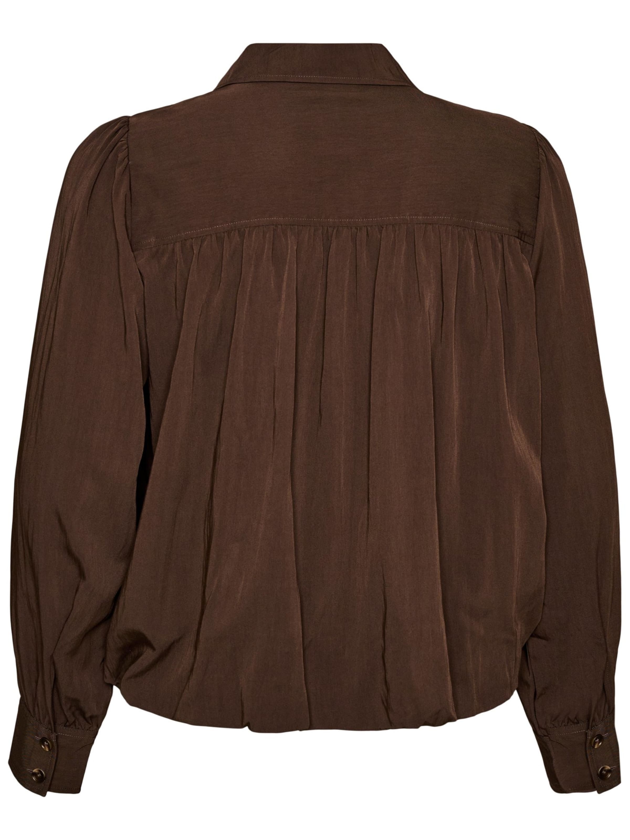 Camicia da donna 'Cilde' di Zizzi in marrone