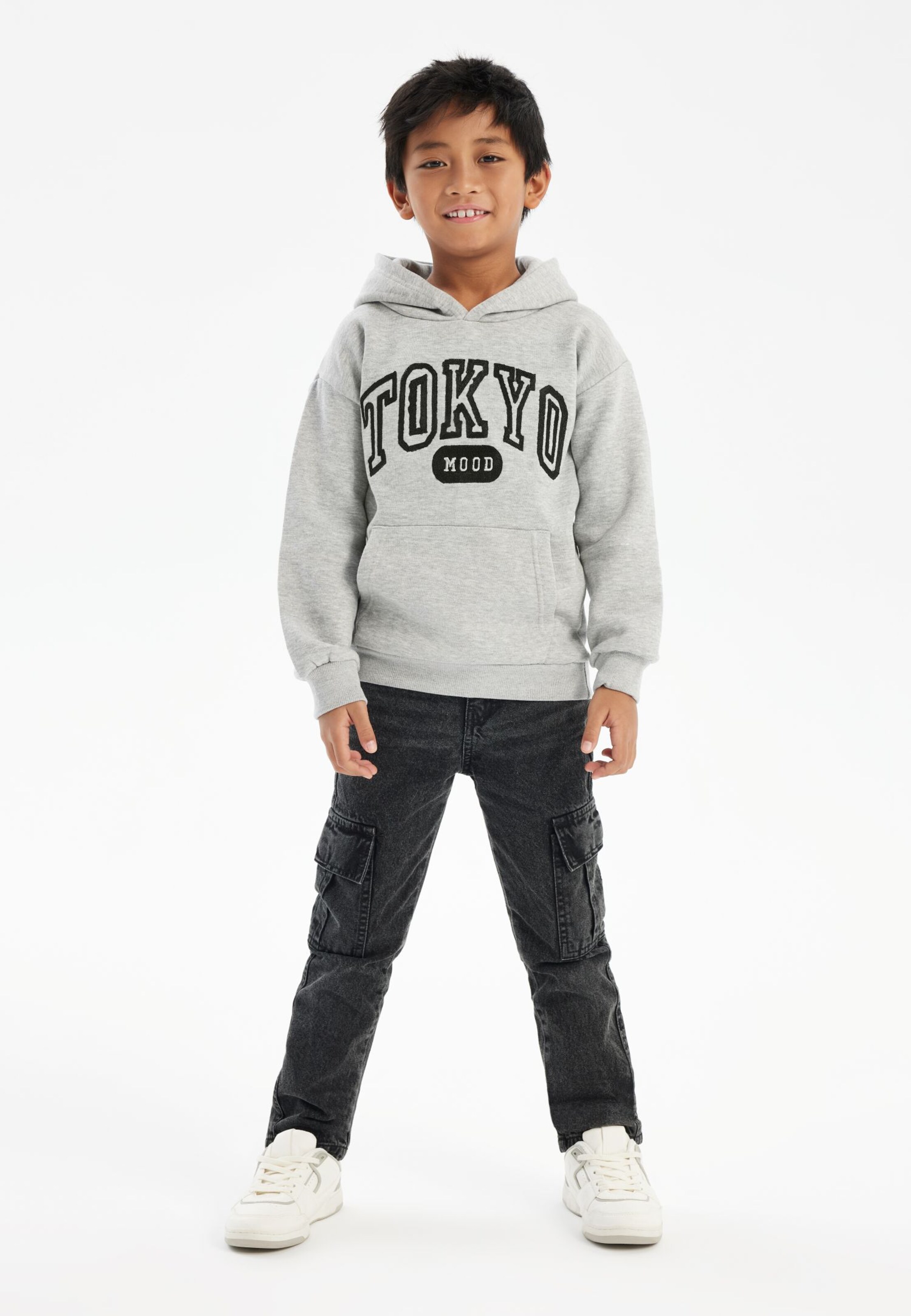 MINOTI Суичър в сиво: отпред