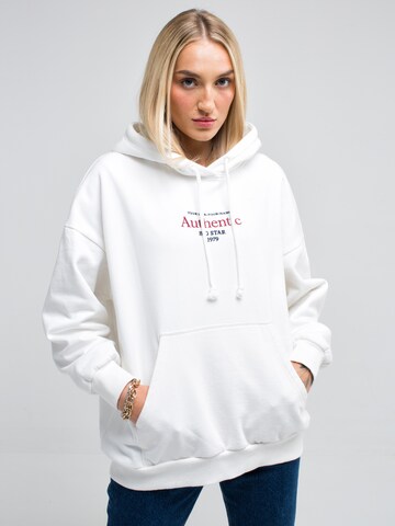 BIG STAR Sweatshirt 'Gladdena' in Wit: voorkant