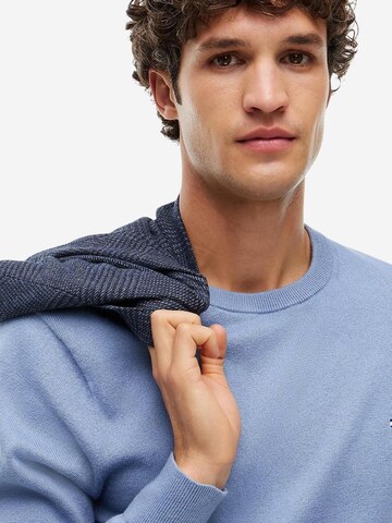 TOMMY HILFIGER Tricot 'PIMA ORG CTN CASHMERE MW0MW28046' in Blauw