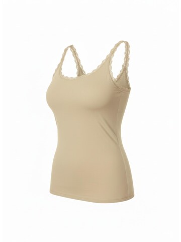 Maillot de corps 'COTTON LACE Tanktop Frauen 3er Pack' Maxte en beige