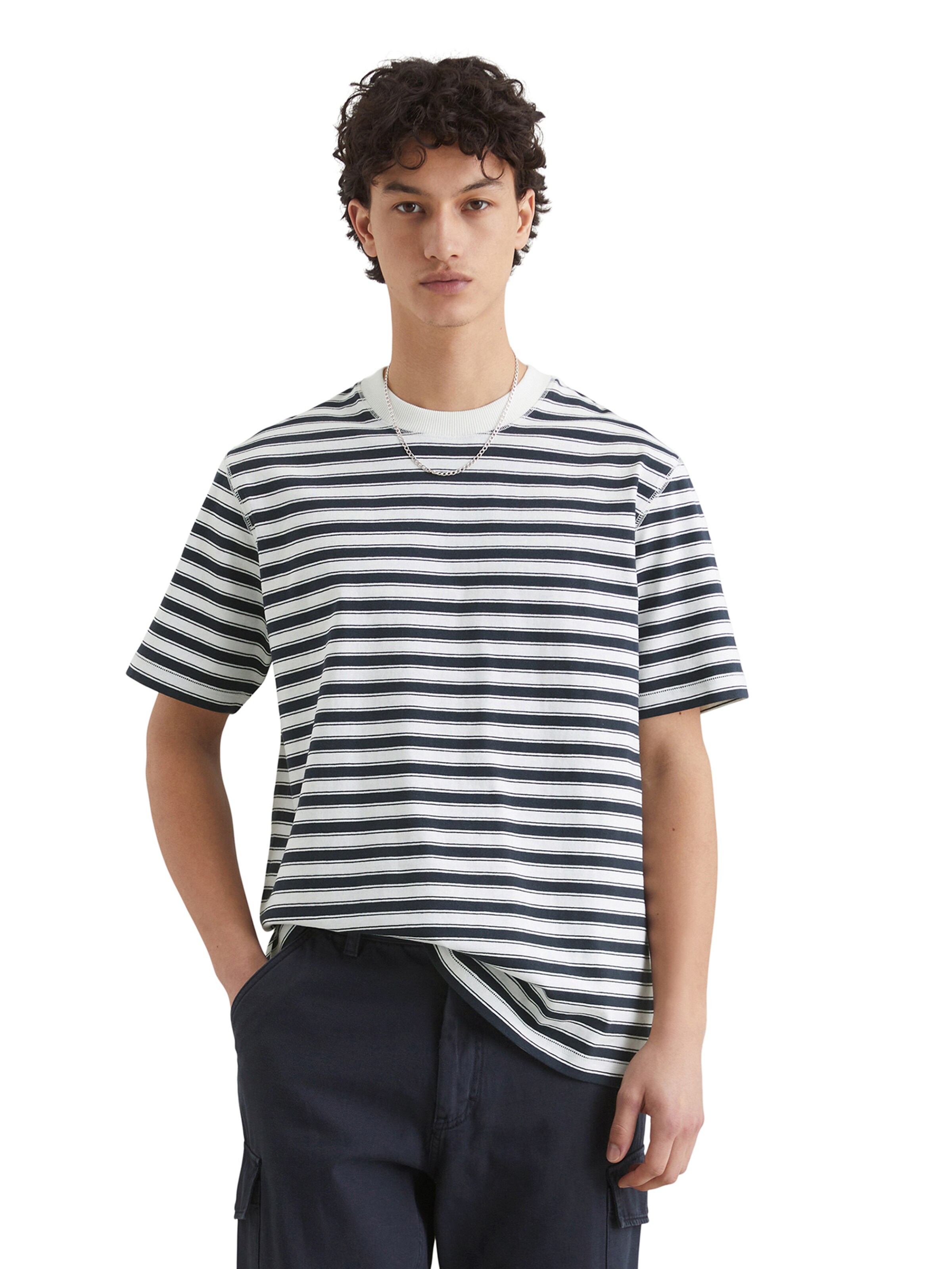 Marc O'Polo DENIM Тениска в синьо: отпред