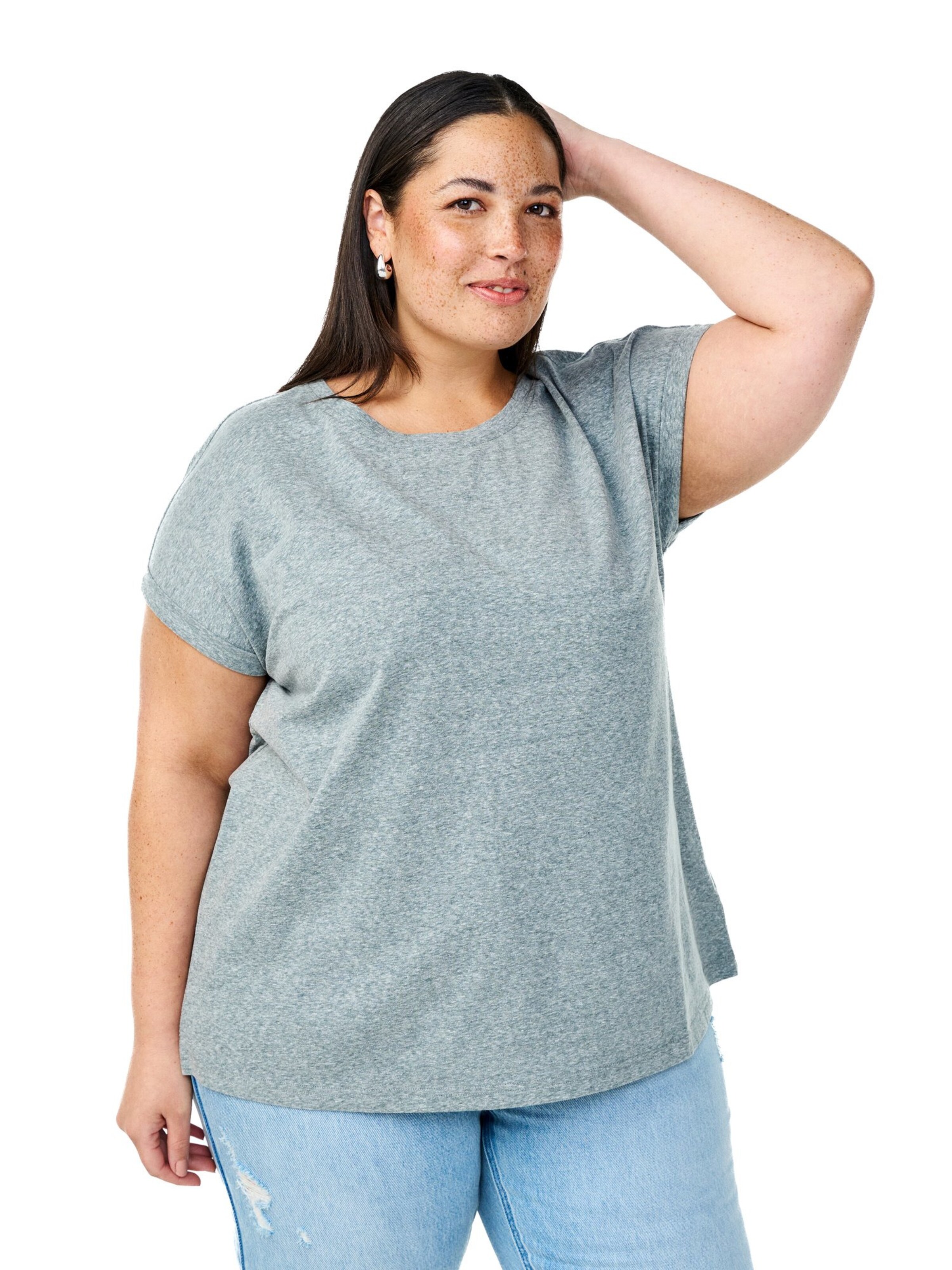 Zizzi Μπλουζάκι 'Vava' σε πράσινο