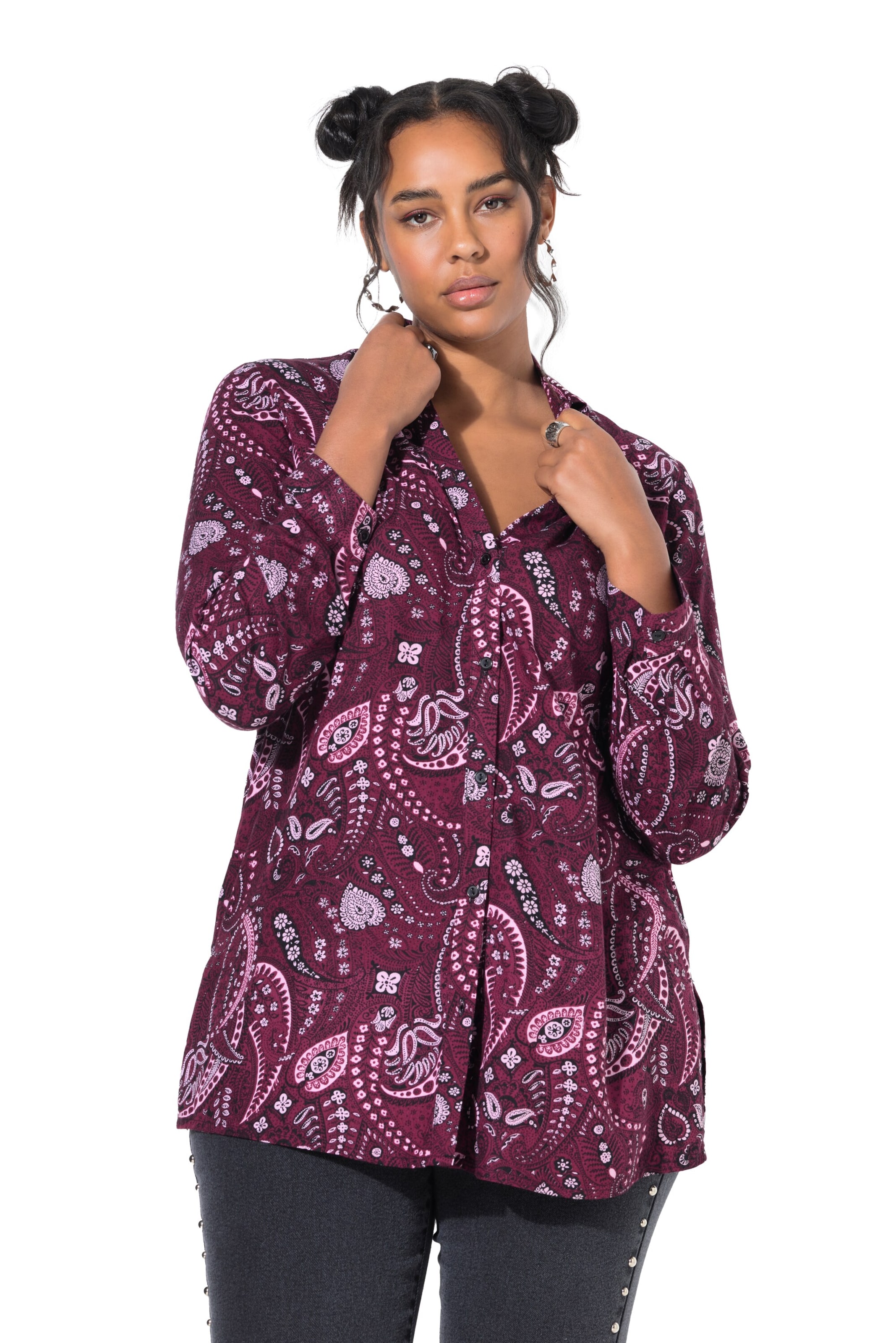 Studio Untold Bluse in Pink: Vorderseite