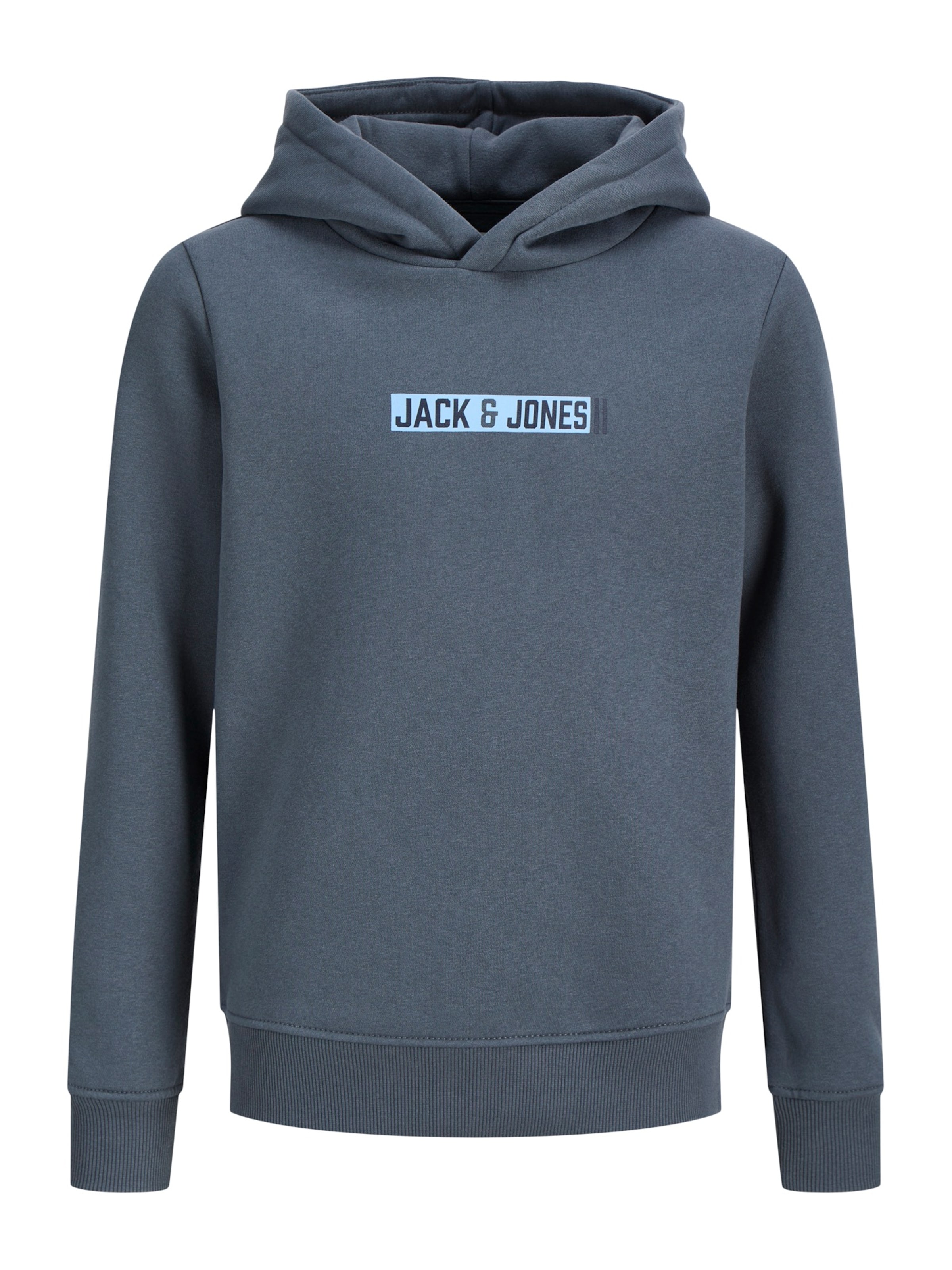Jack & Jones Junior - Sudadera 'JJMUNK' en gris: frente