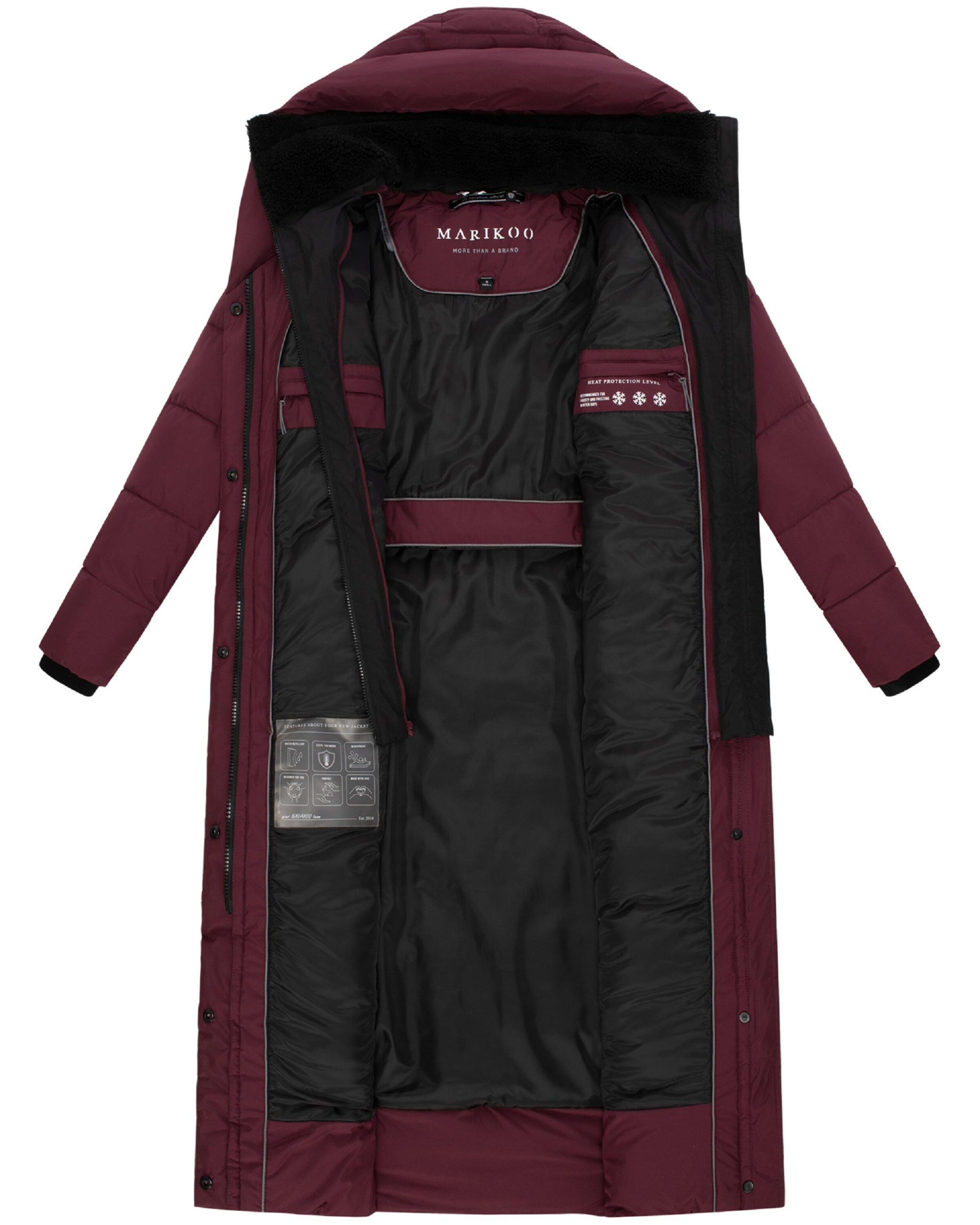 MARIKOO Winter Coat 'Pakoraa 16' in Red