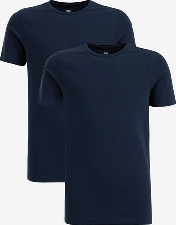 T-Shirt WE Fashion en bleu : devant