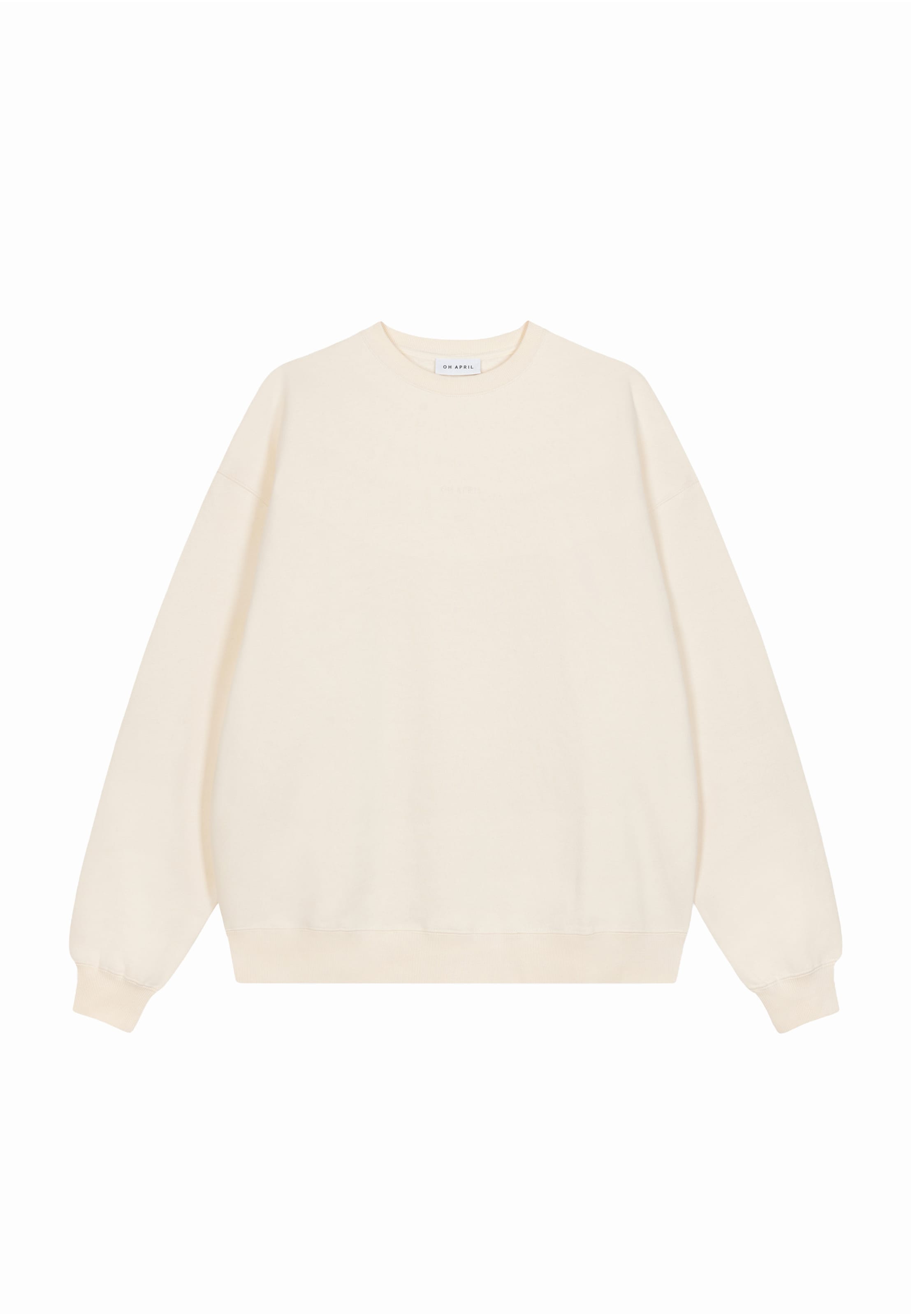 Felpa 'Pancake' di OH APRIL in bianco: frontale