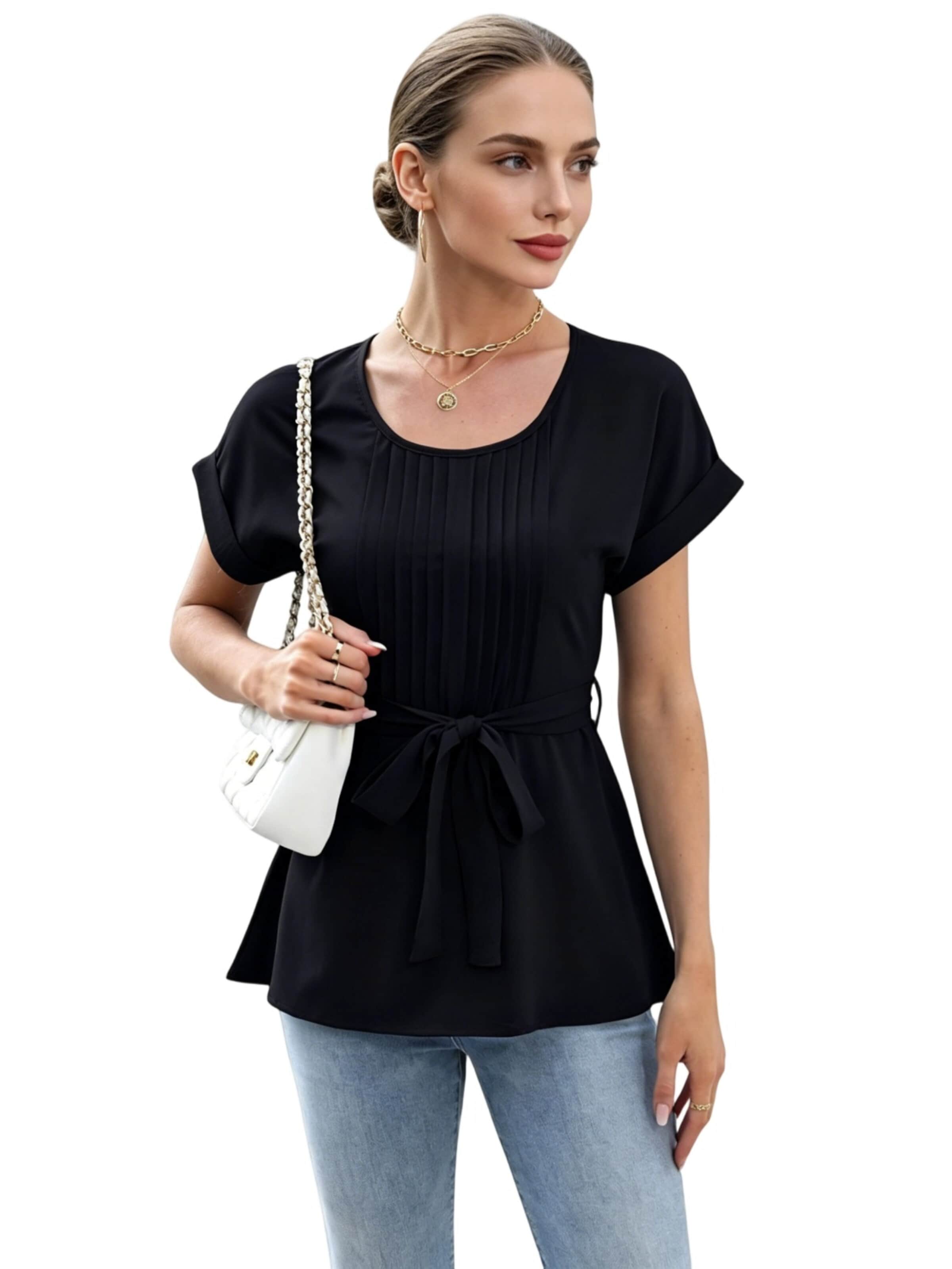 Yesfashion Koszulka w kolorze czarny
