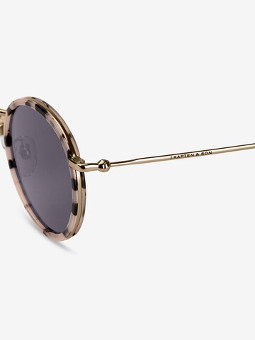 Lunettes de soleil 'Amsterdam Sand Tortoise Black' Kapten & Son en marron