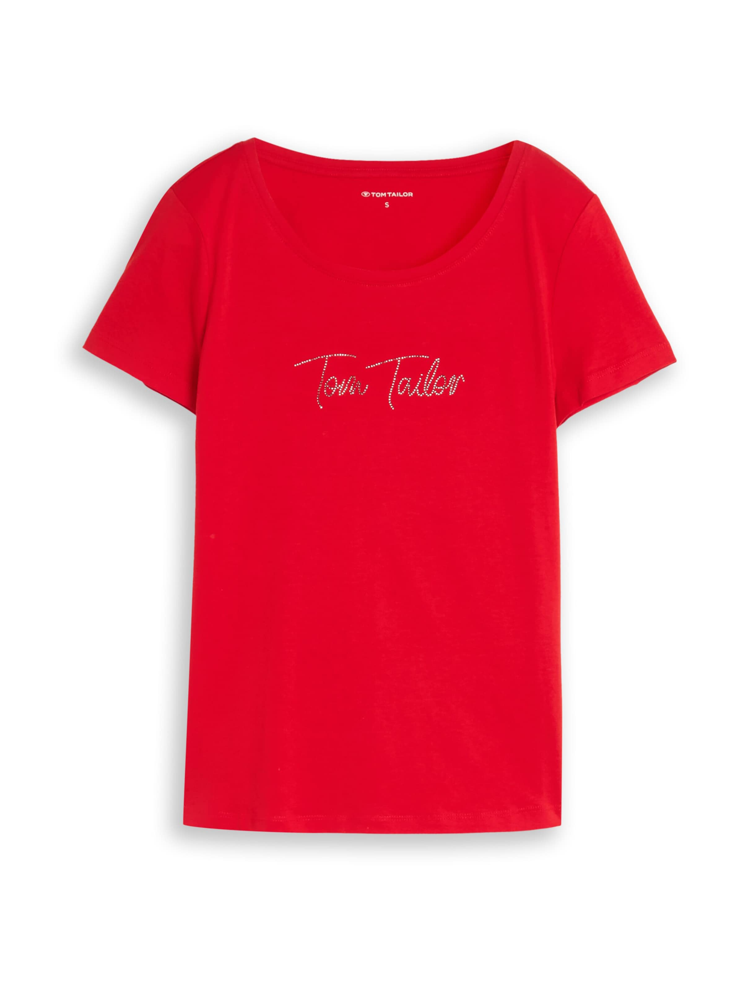 TOM TAILOR Tričko – červená: přední strana