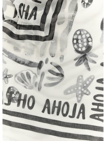 CODELLO Tuch mit Strand-Motiven in Schwarz