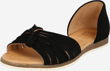 Apple of Eden Sandals in Black: front