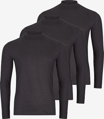 Ragman Shirt 'Basic' in Grijs: voorkant
