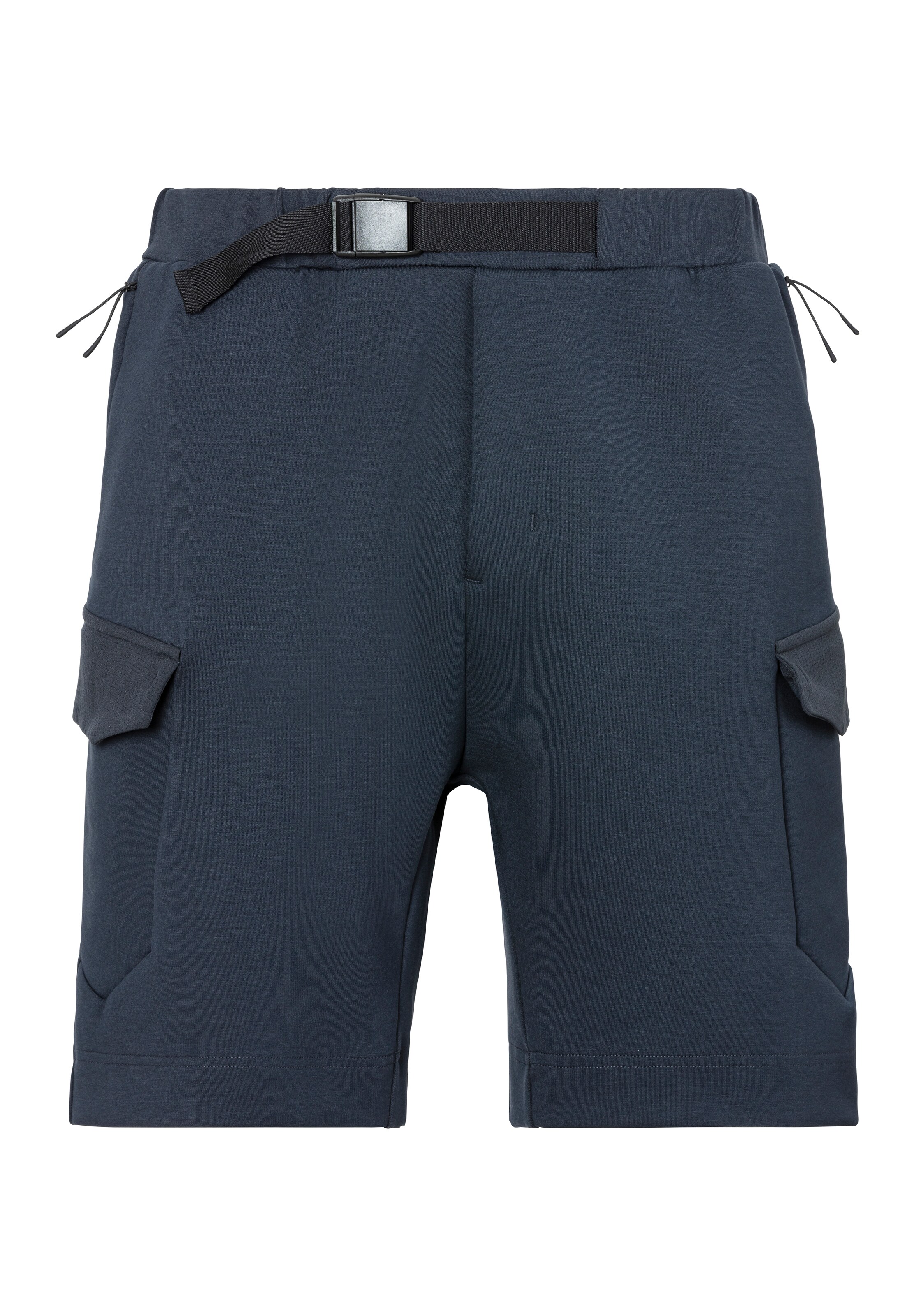 BOSS Regular Cargo Pants in Blue: front