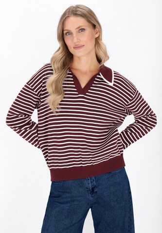DreiMaster Maritim Sweater in Red: front