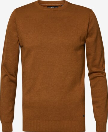 Petrol Industries Sweater 'Dolton' in Brown: front