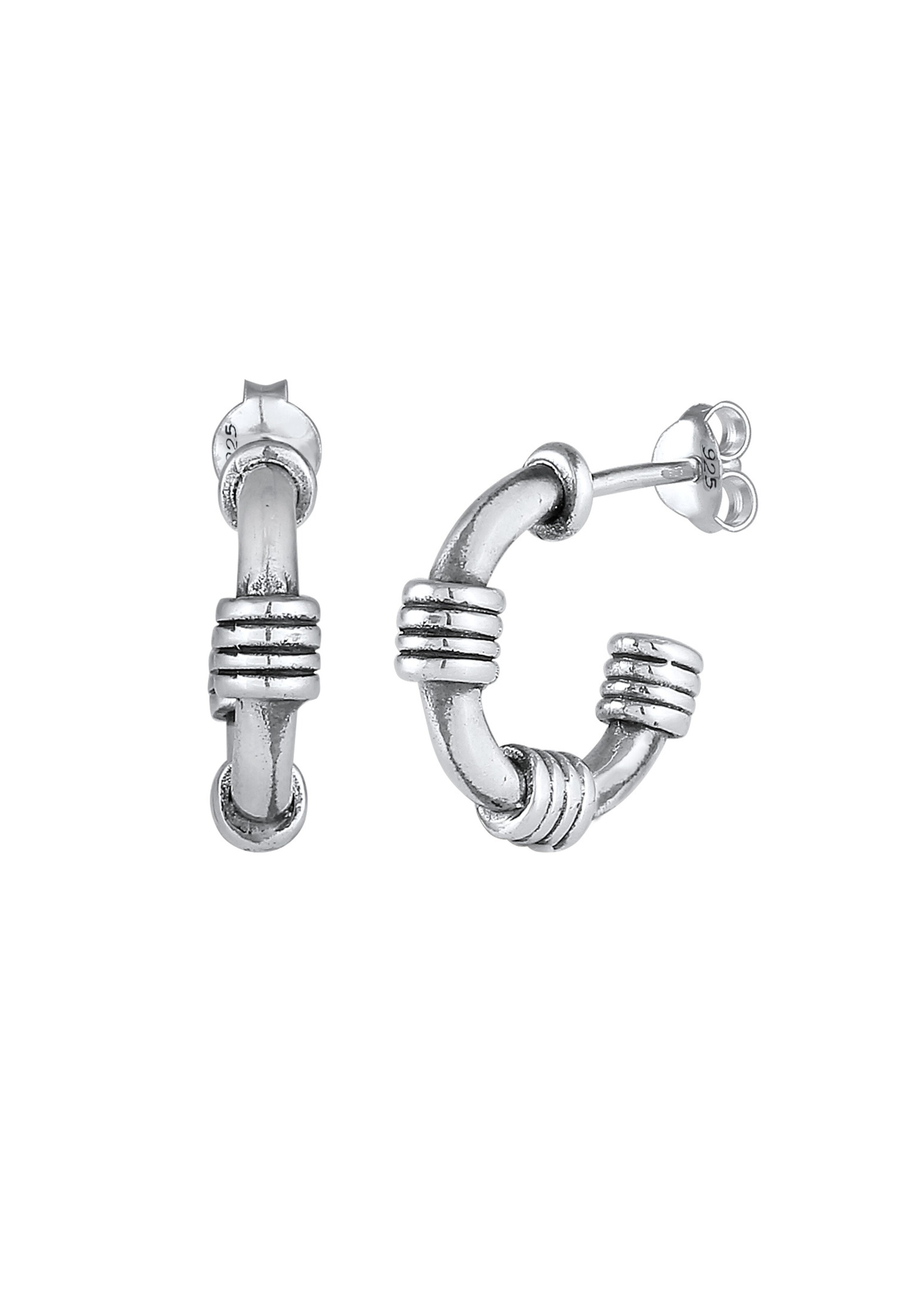 KUZZOI Oorbel 'Vintage' in Zilver