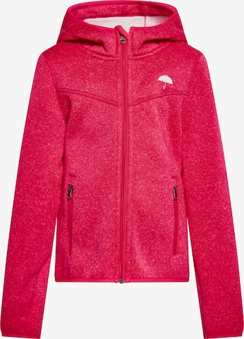 Schmuddelwedda Fleecejacke in Pink: Vorderseite