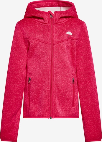 Veste en polaire Schmuddelwedda en rose : devant