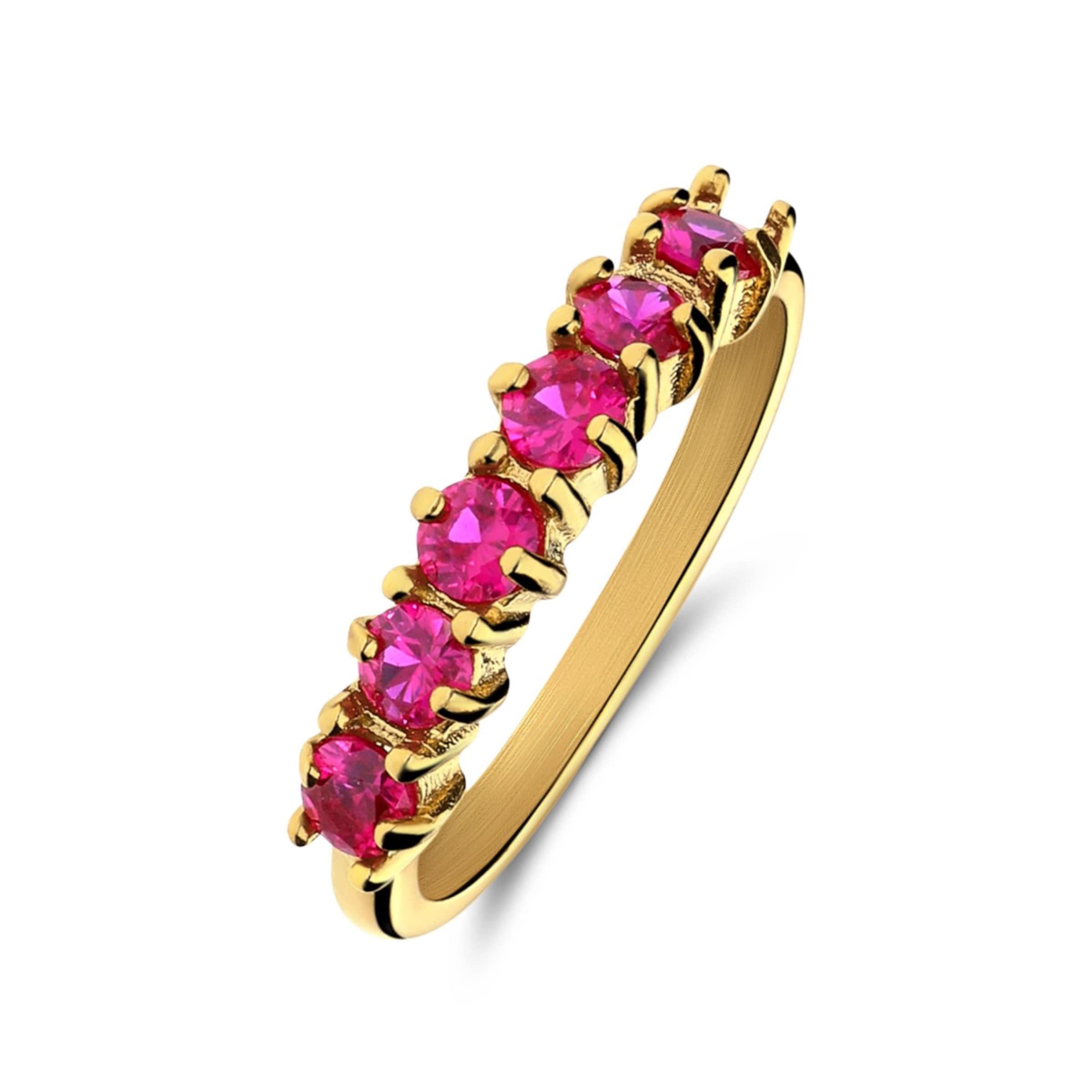 Lucardi Ring 'Weinlese' in Gold: front