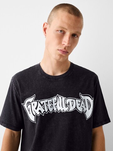 Bershka Shirt in Zwart
