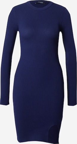TrendyolPletena haljina - plava boja: prednji dio