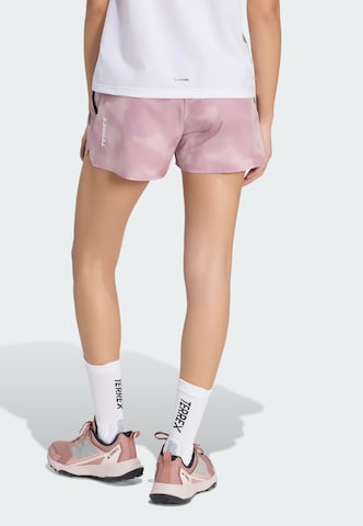 ADIDAS TERREX Normální Outdoorové kalhoty 'MT' – fialová