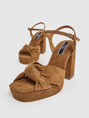 Pepe Jeans Sandale ' LENNY BOW ' in Braun