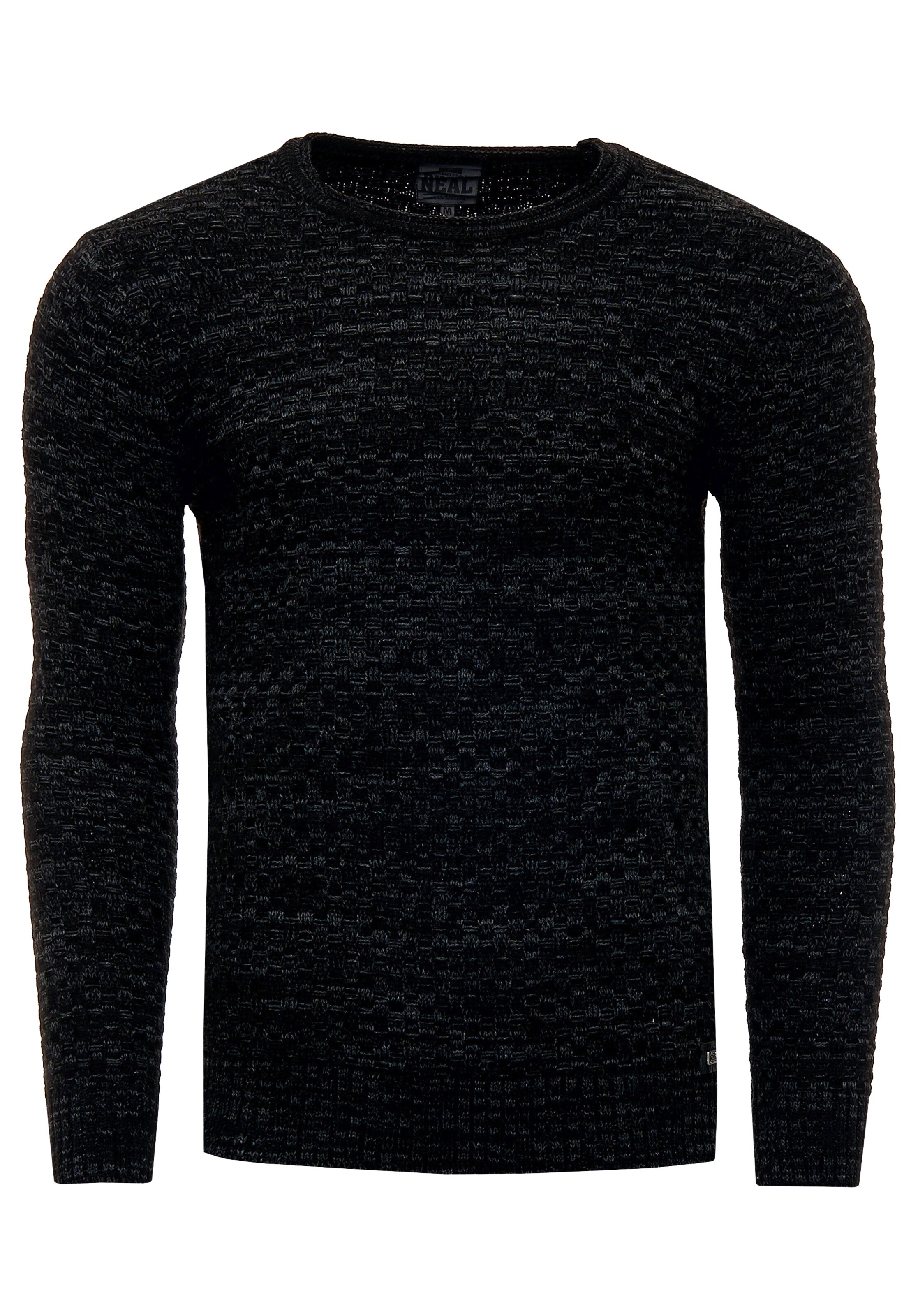 Rusty Neal Pullover in Schwarz: Vorderseite