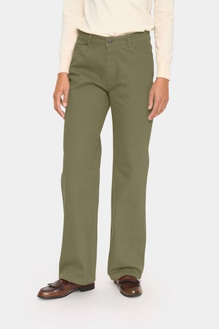 SAINT TROPEZ Wide leg Jeans 'Ilu' in Green: front