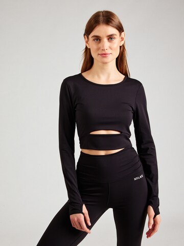 MYLAVIE by Sarah Harrison Sports top in Black: front