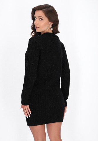 faina Knit cardigan in Black