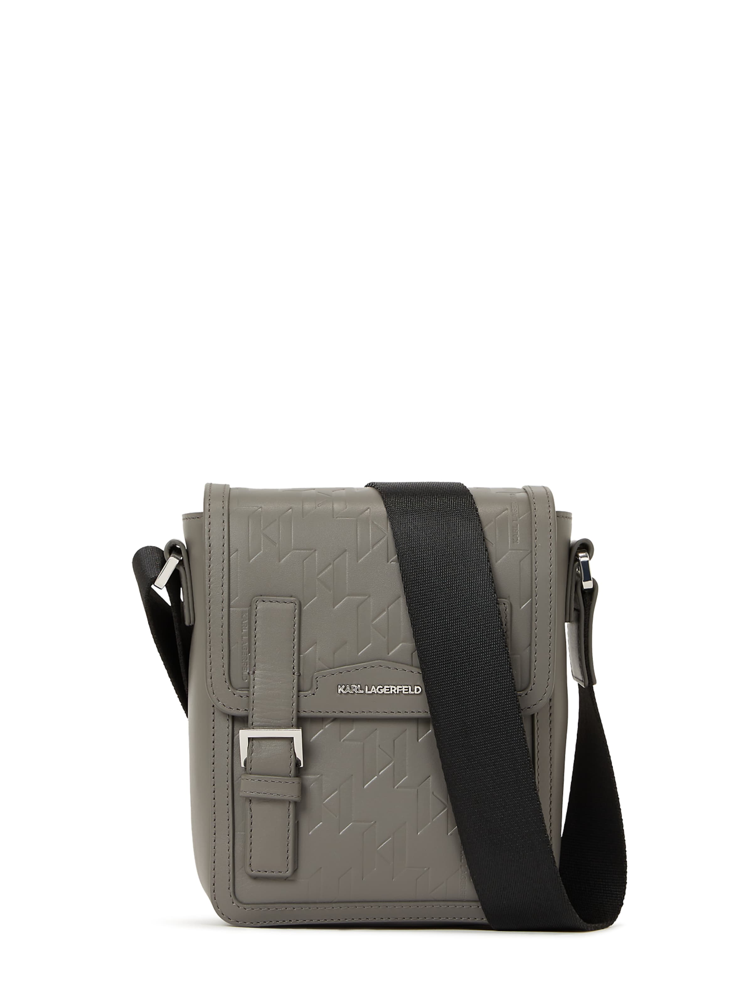Karl Lagerfeld - Bolso de hombro en gris: frente