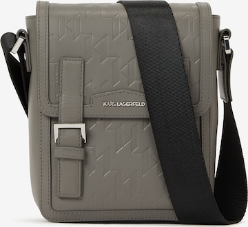 Karl Lagerfeld Olkalaukku värissä harmaa: etupuoli