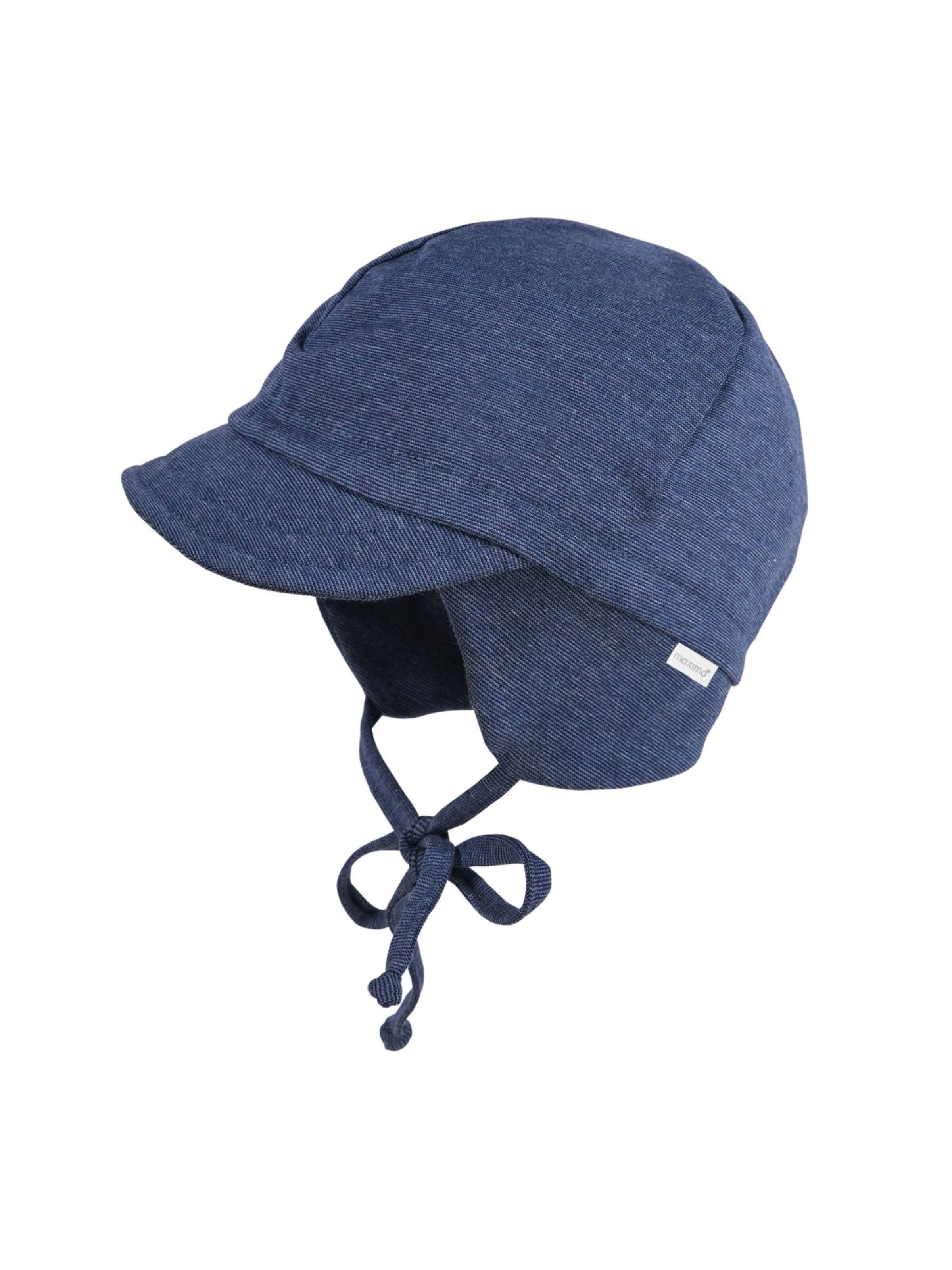 MAXIMO Hat 'MINI BOY-Schildmütze,  Bund, Microringel, Band, Jersey, UV 50' in Blue: front