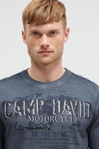 CAMP DAVID Sweatshirt in Blue: front