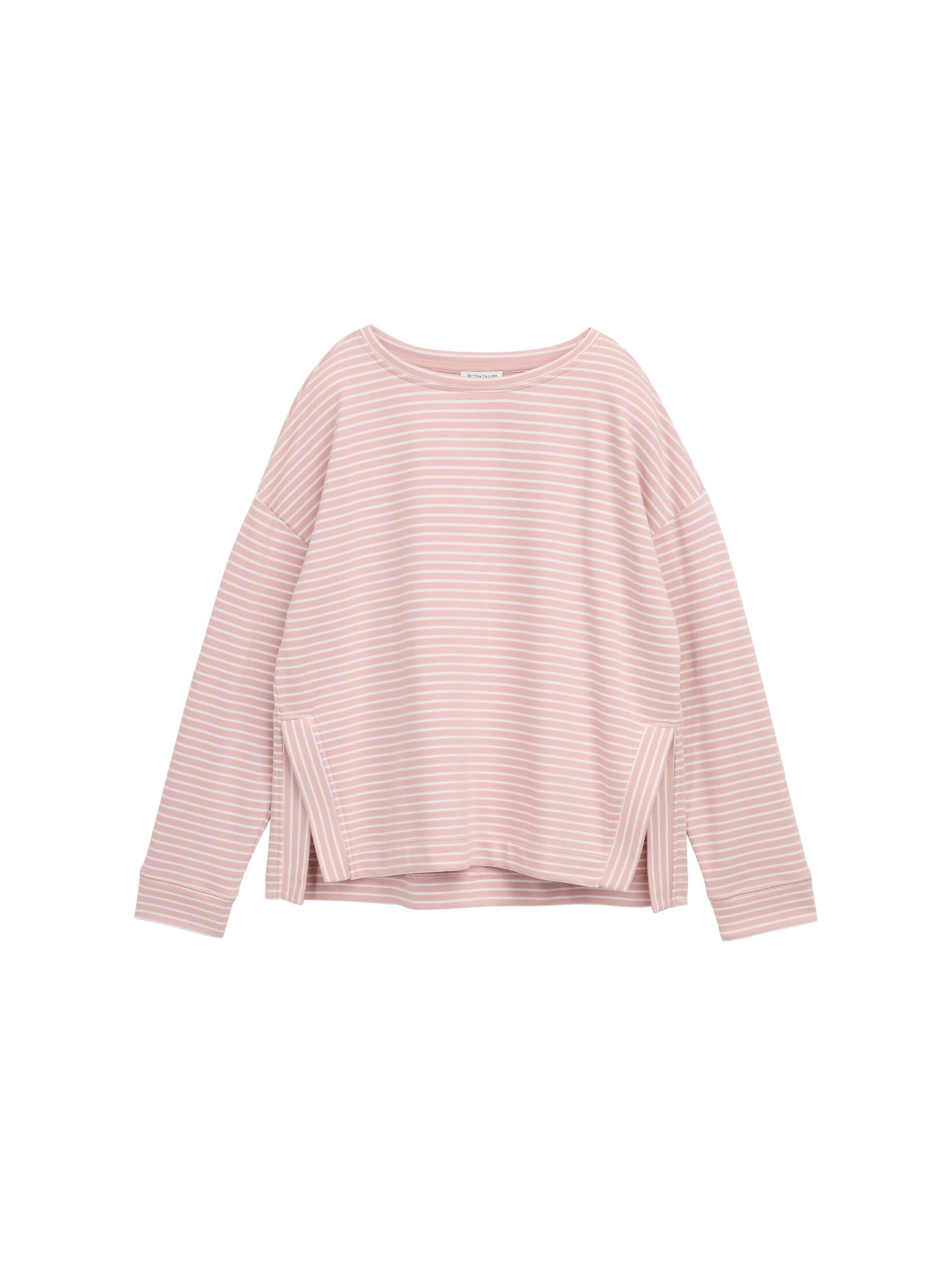 TOM TAILOR Sweatshirt in Roze: voorkant
