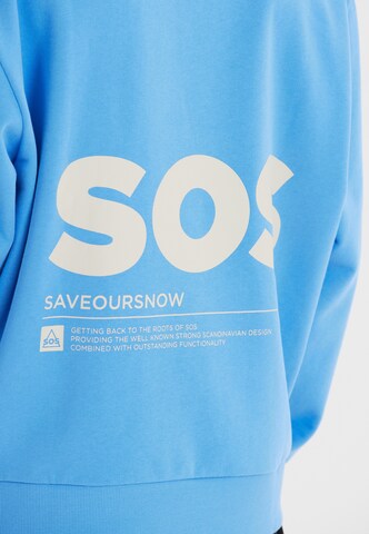 SOS Sweatshirt 'Bovec' in Blau