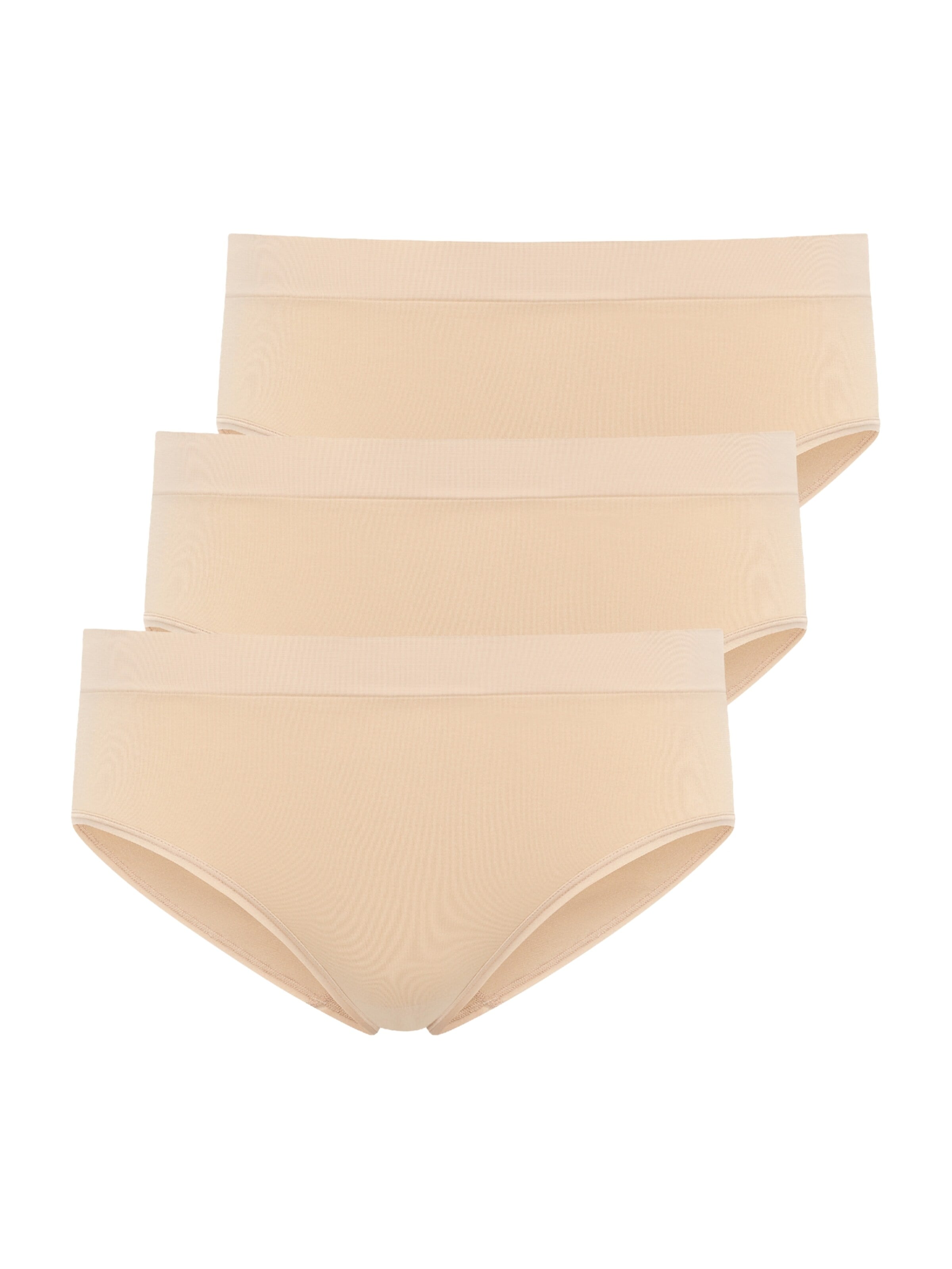 JOCKEY Boyshorts 'Seamfree™ Hi-Cut - 3 Pack' in Beige: front