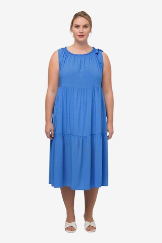 Ulla Popken - Vestido de verano en azul: frente